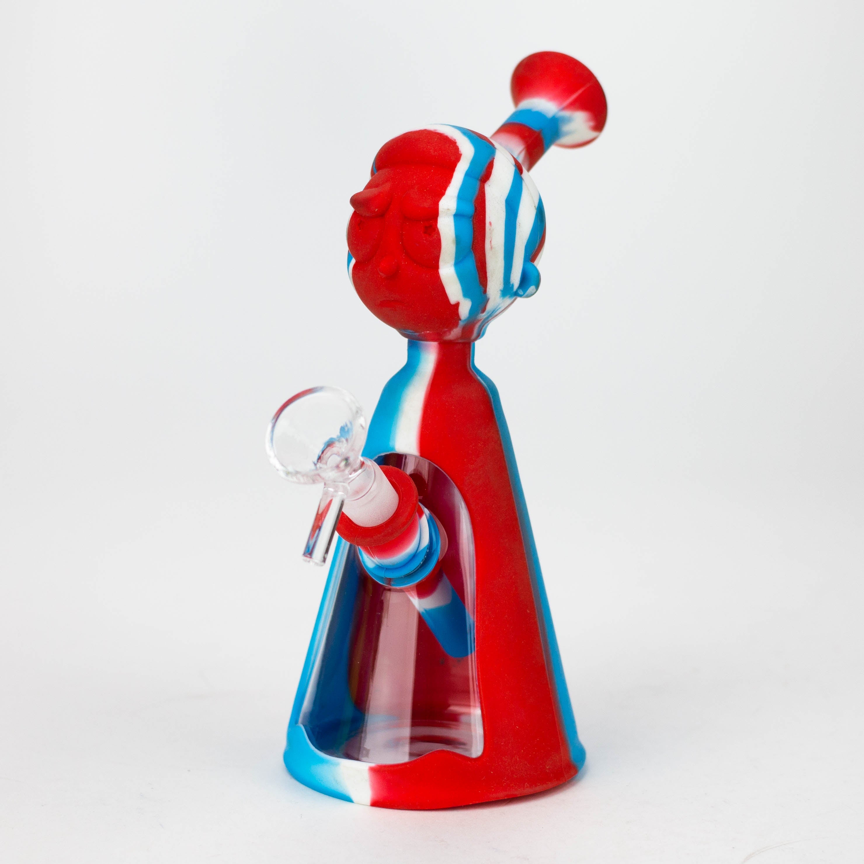 7" RM Cartoon multi colored silicone water bong [H120]