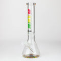 DANK | 14" 7mm Beaker Bong with Colour Bottom
