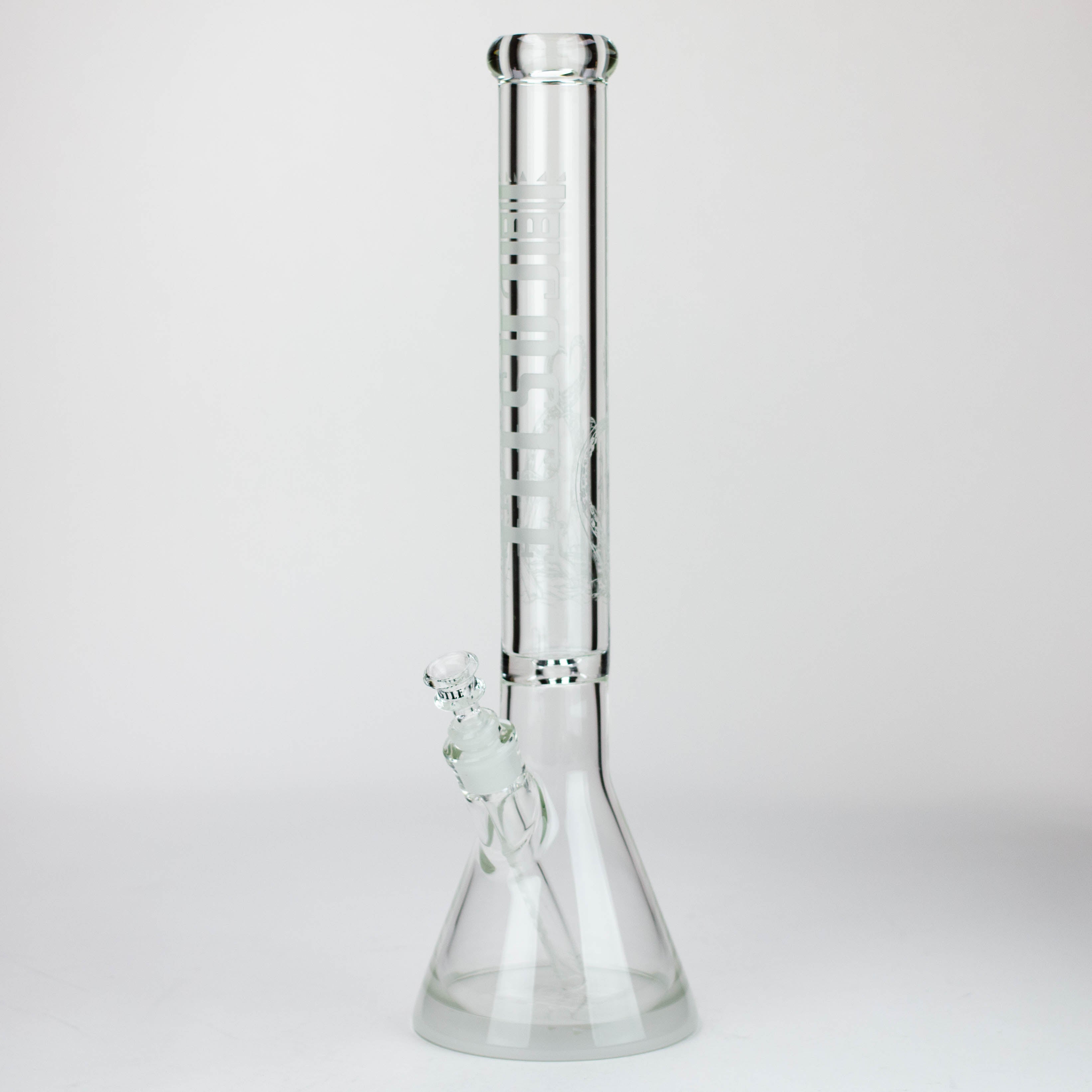 Castle Glassworks | 18" laser etched Tube Beaker Bong