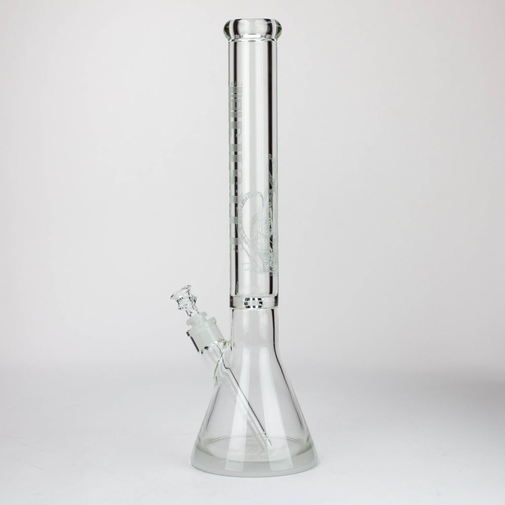 Castle Glassworks | 18" laser etched Tube Beaker Bong