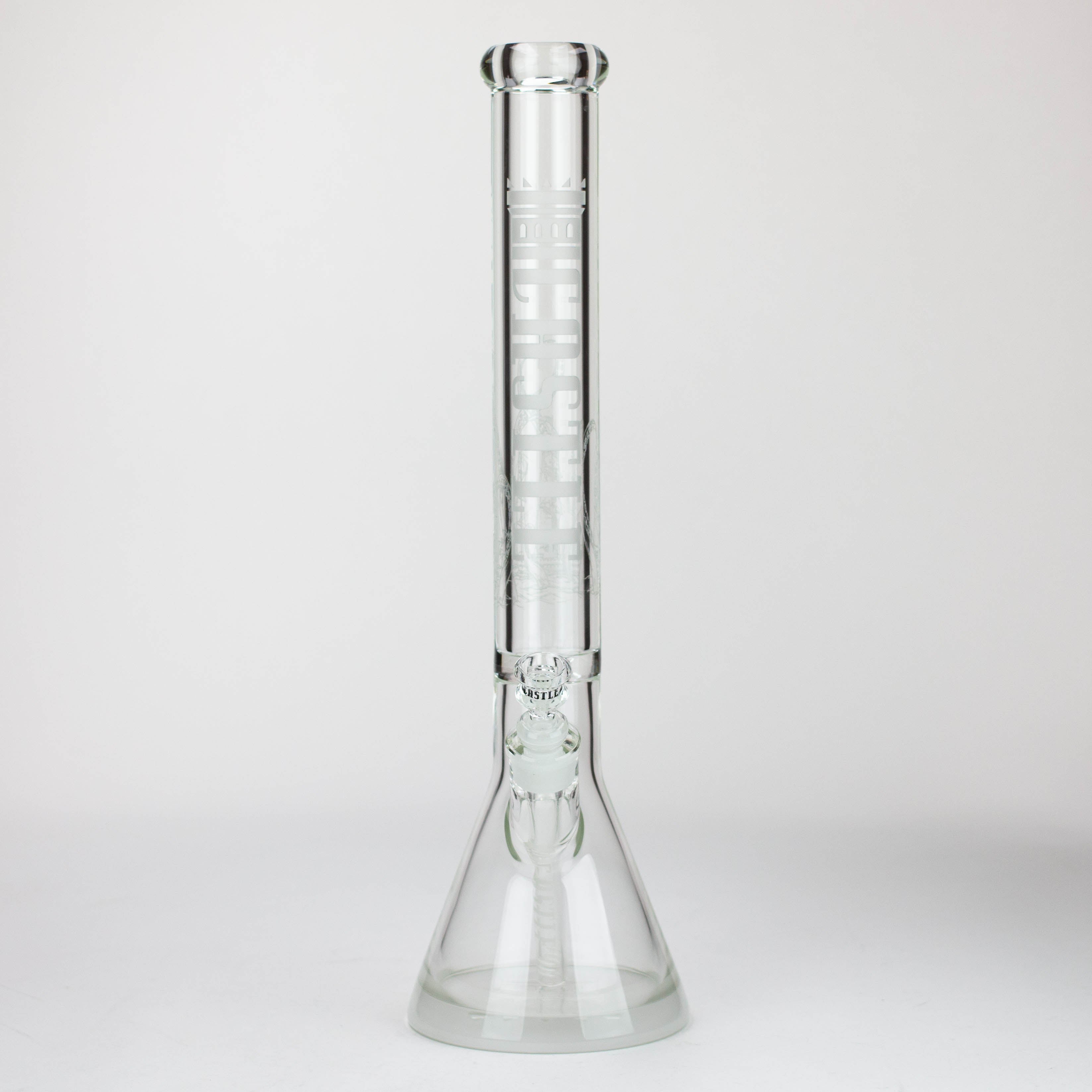 Castle Glassworks | 18" laser etched Tube Beaker Bong