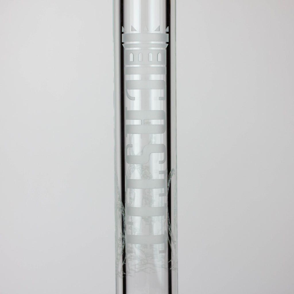 Castle Glassworks | 18" laser etched Tube Beaker Bong