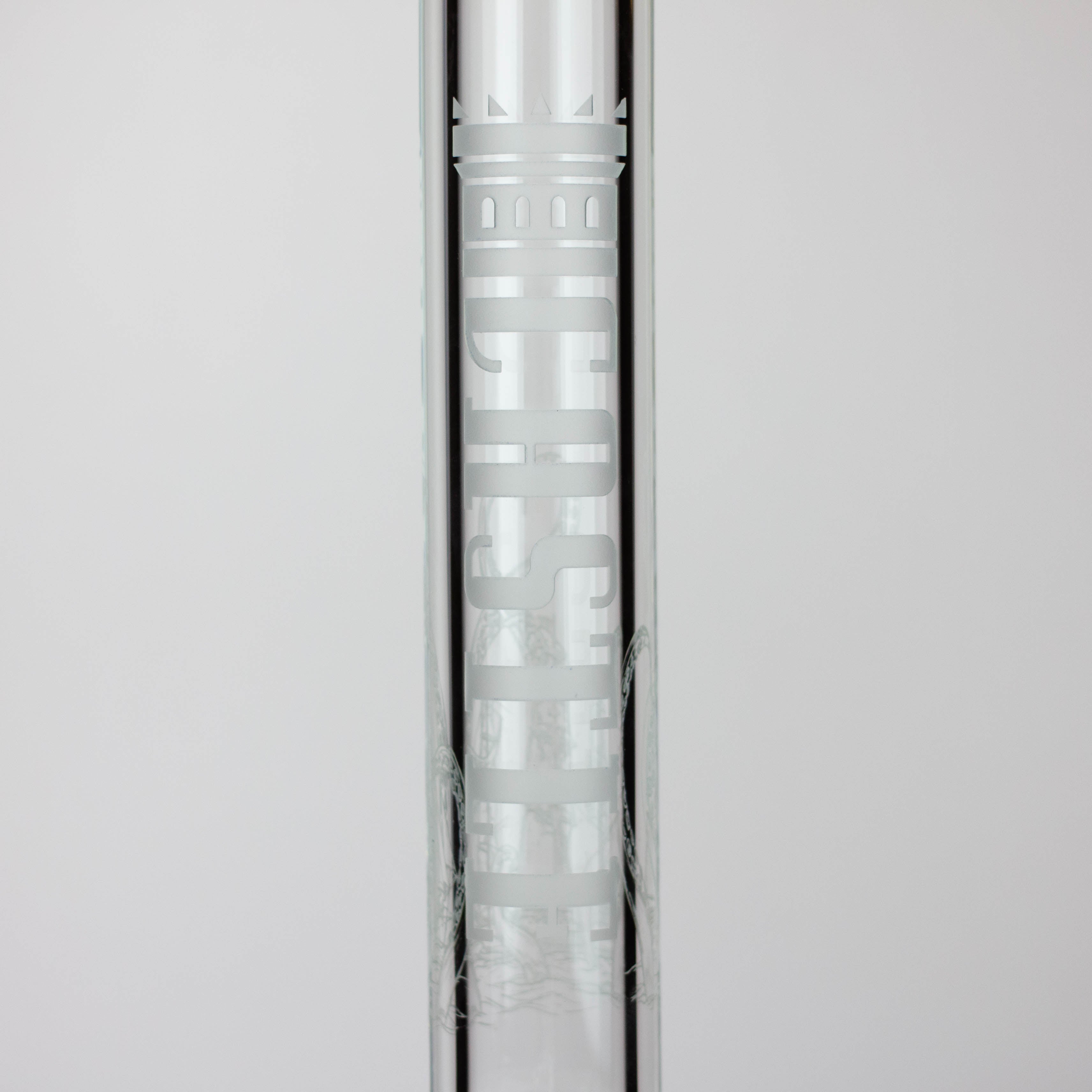 Castle Glassworks | 18" laser etched Tube Beaker Bong