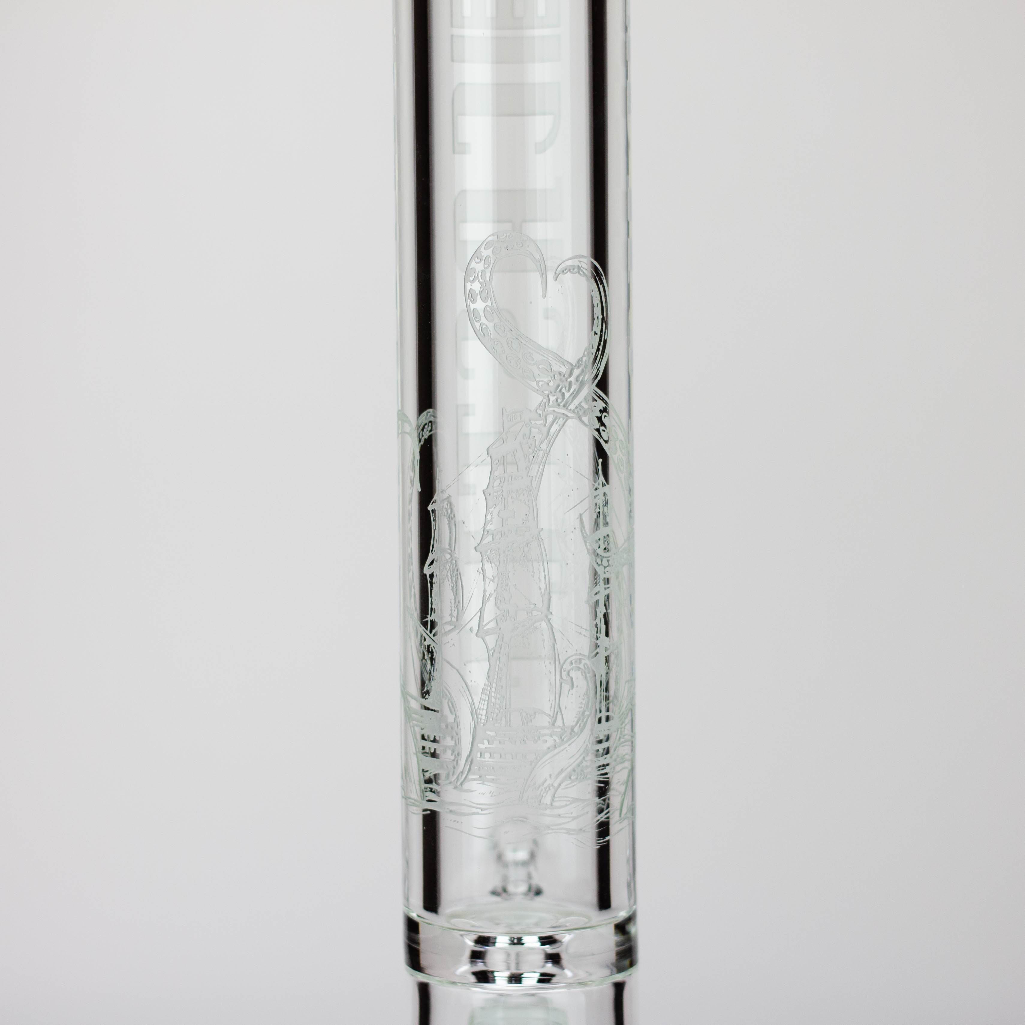 Castle Glassworks | 18" laser etched Tube Beaker Bong