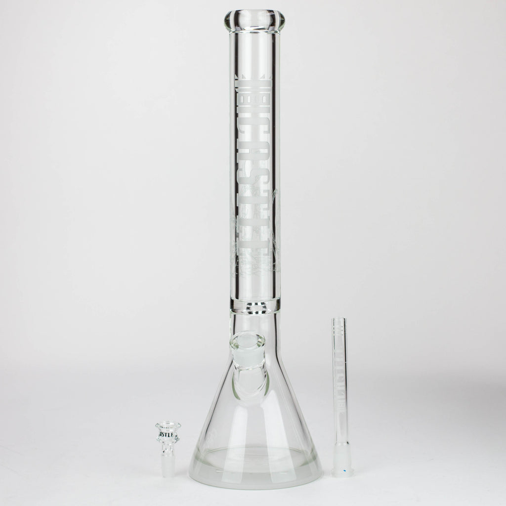 Castle Glassworks | 18" laser etched Tube Beaker Bong