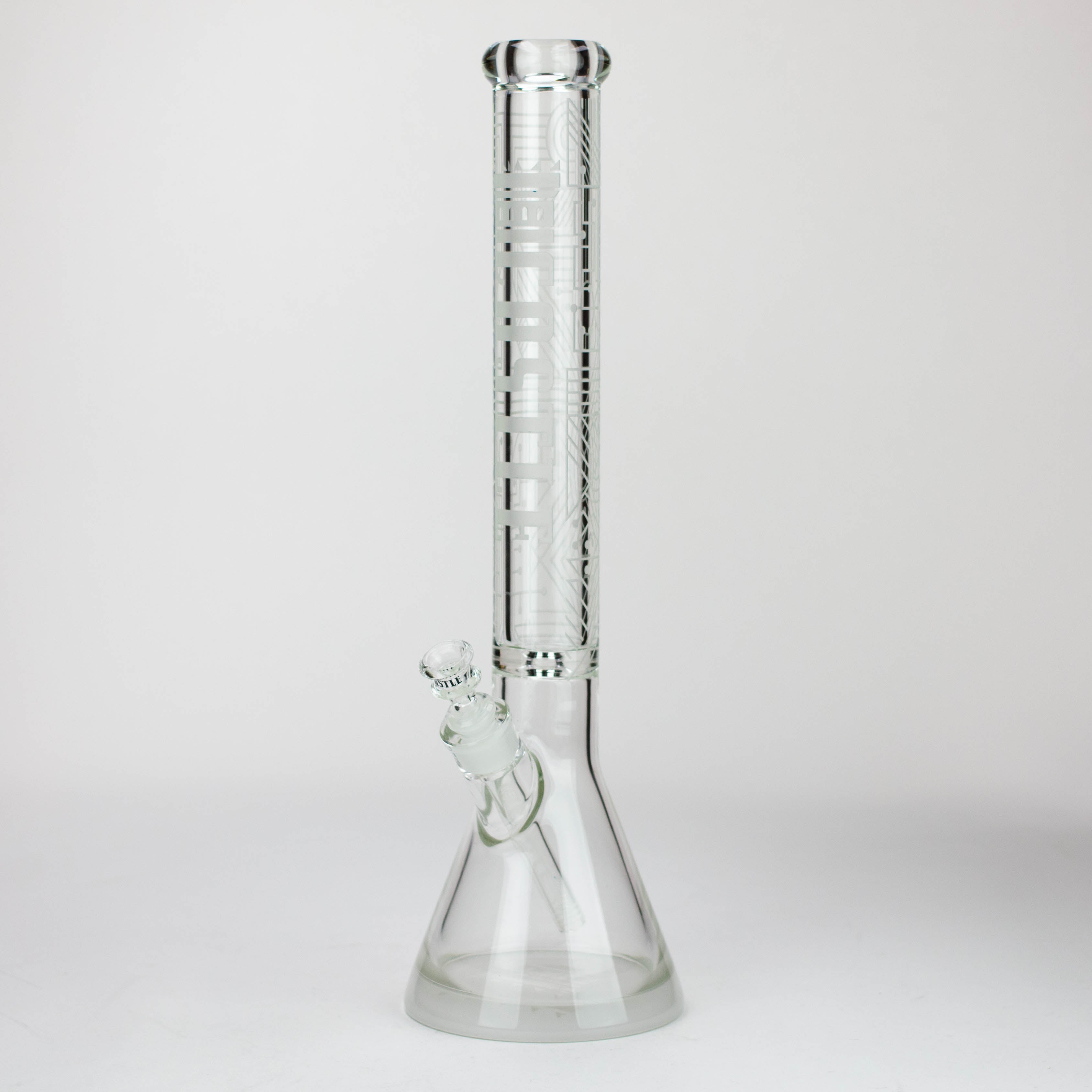 Castle Glassworks | 18" laser etched Tube Beaker Bong