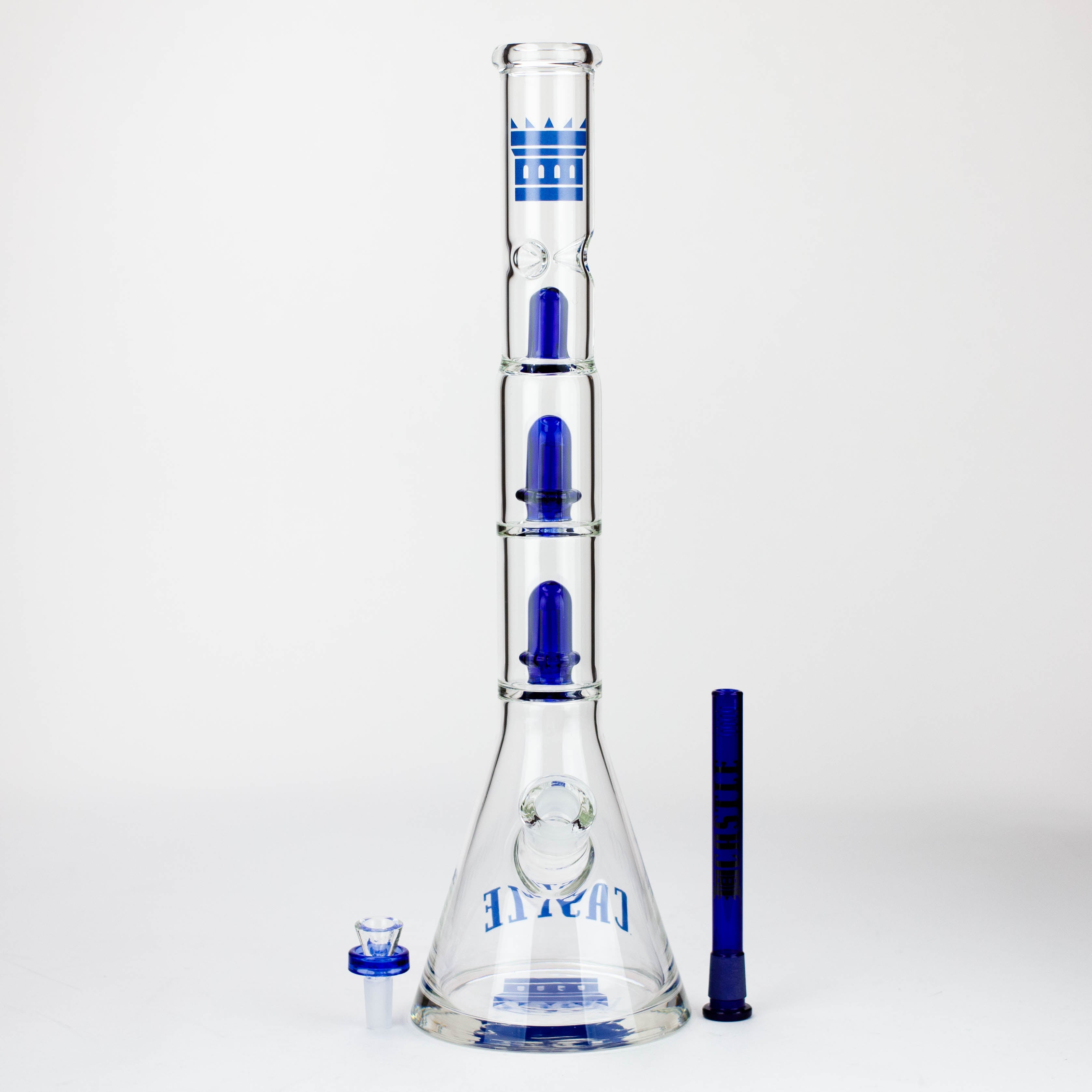 Castle Glassworks | 18" Double Shower Bong