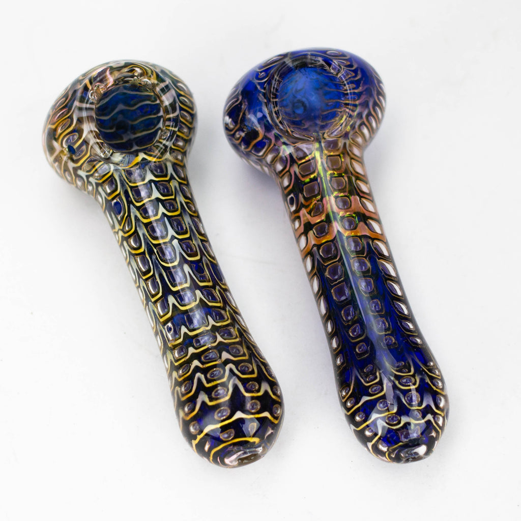 5" Gold Fumed Hand Pipe [10936]