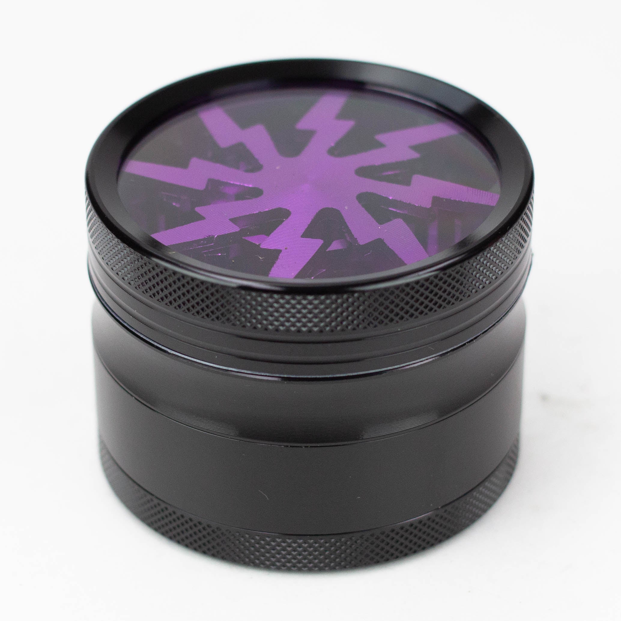 2.5" Lightning Aluminum Grinder 4 Layers with color acrylic window [GA021]