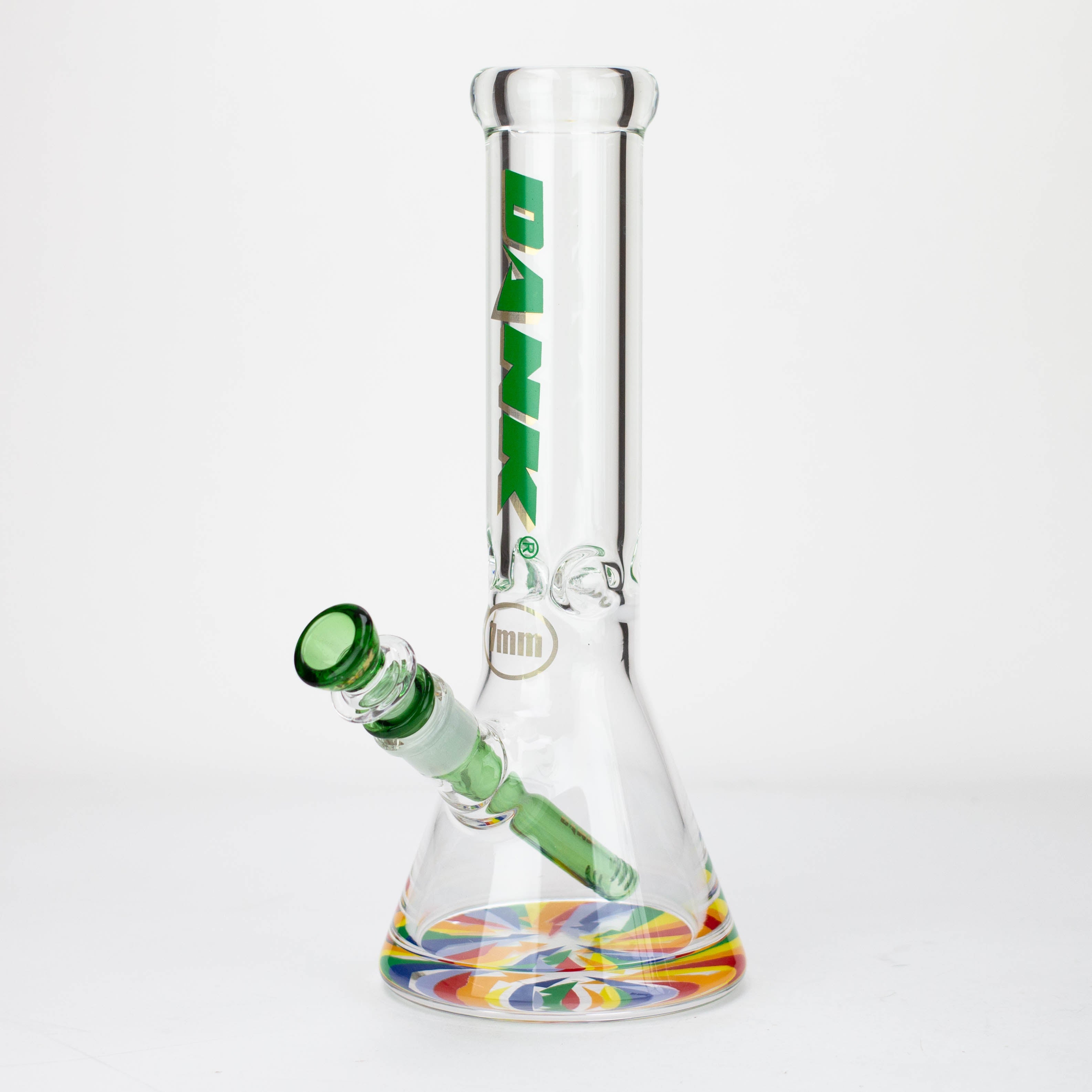 DANK | 12" 7mm Beaker Bong with Thick Decal Base