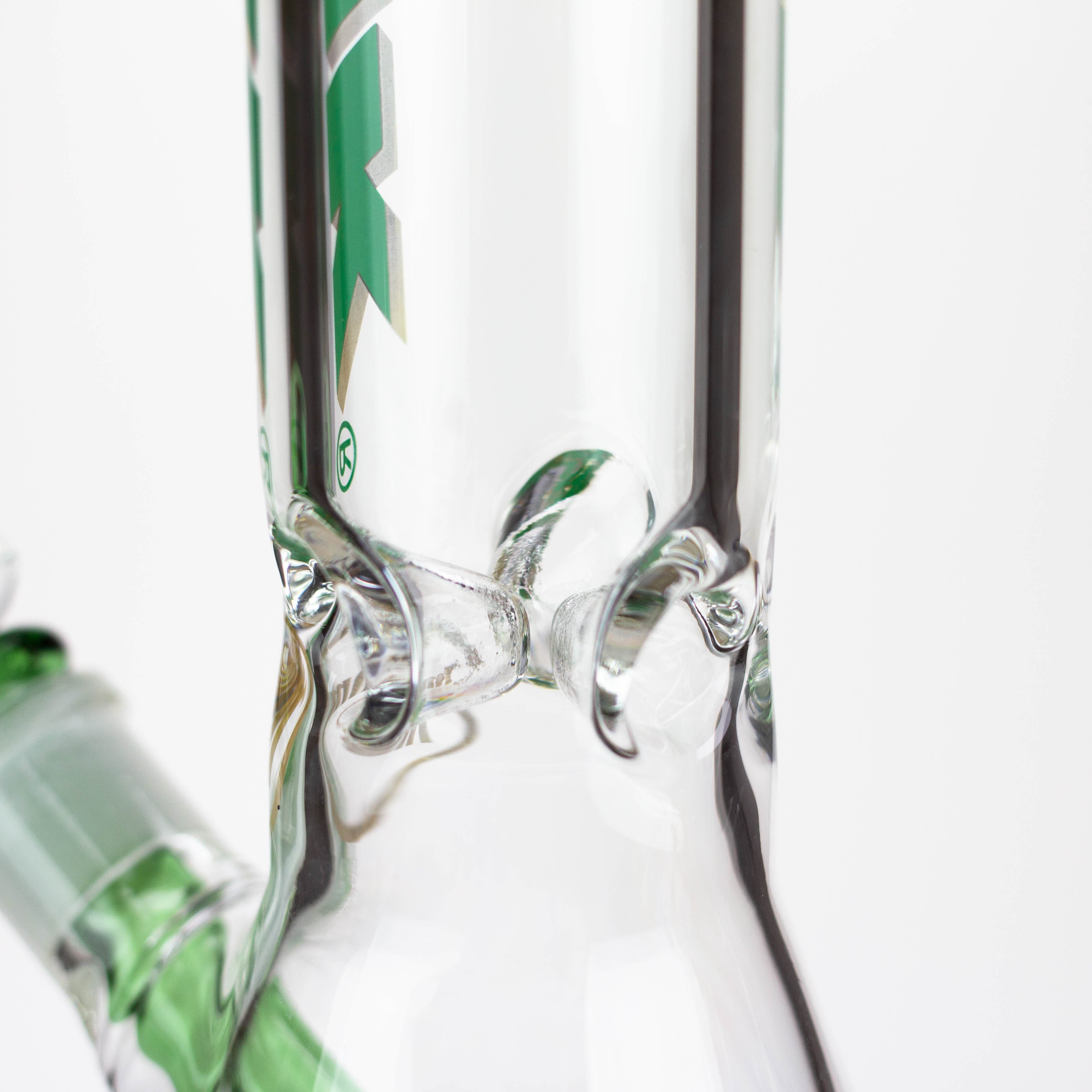 DANK | 12" 7mm Beaker Bong with Thick Decal Base