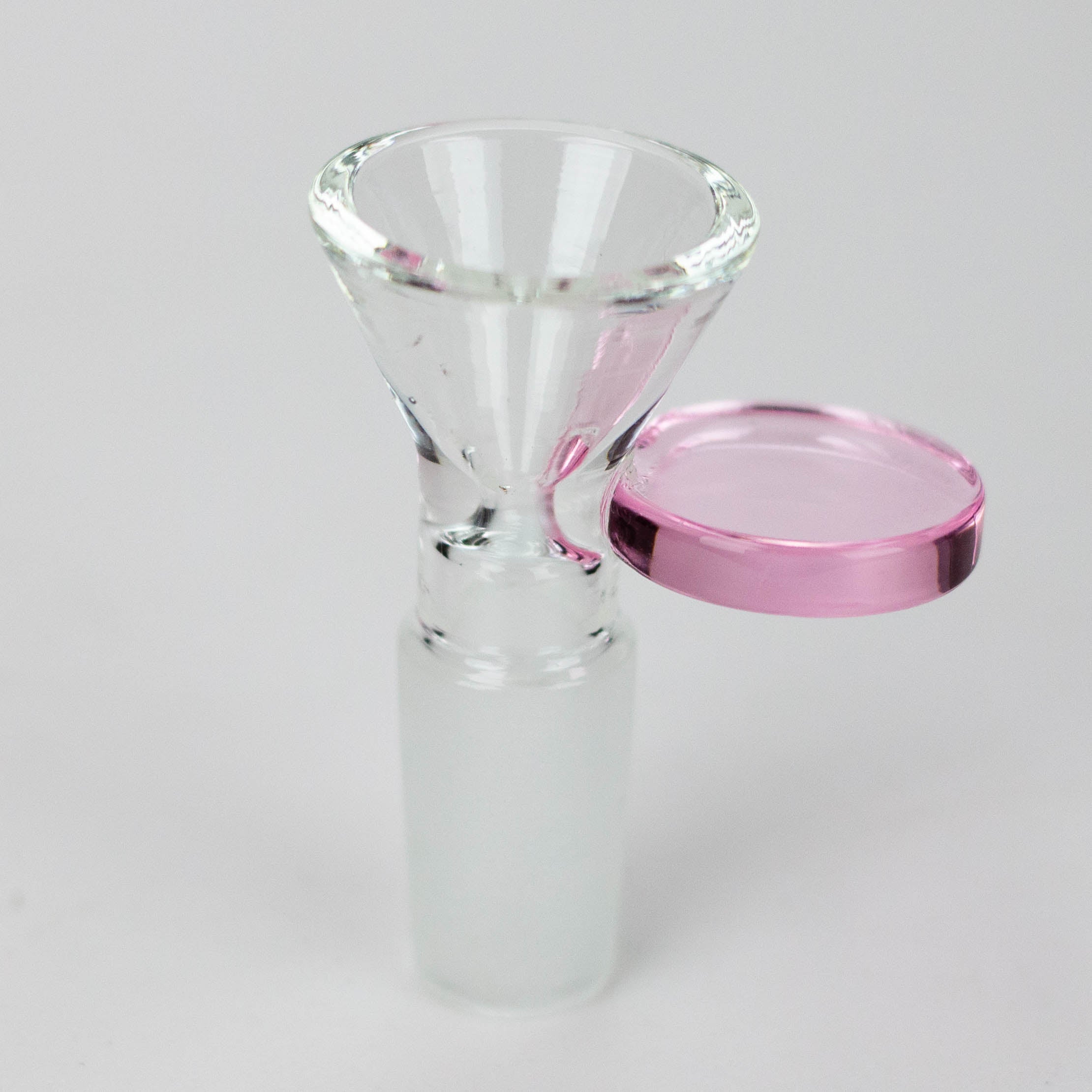 ZGlass bowl with  color round handle Pack of 3