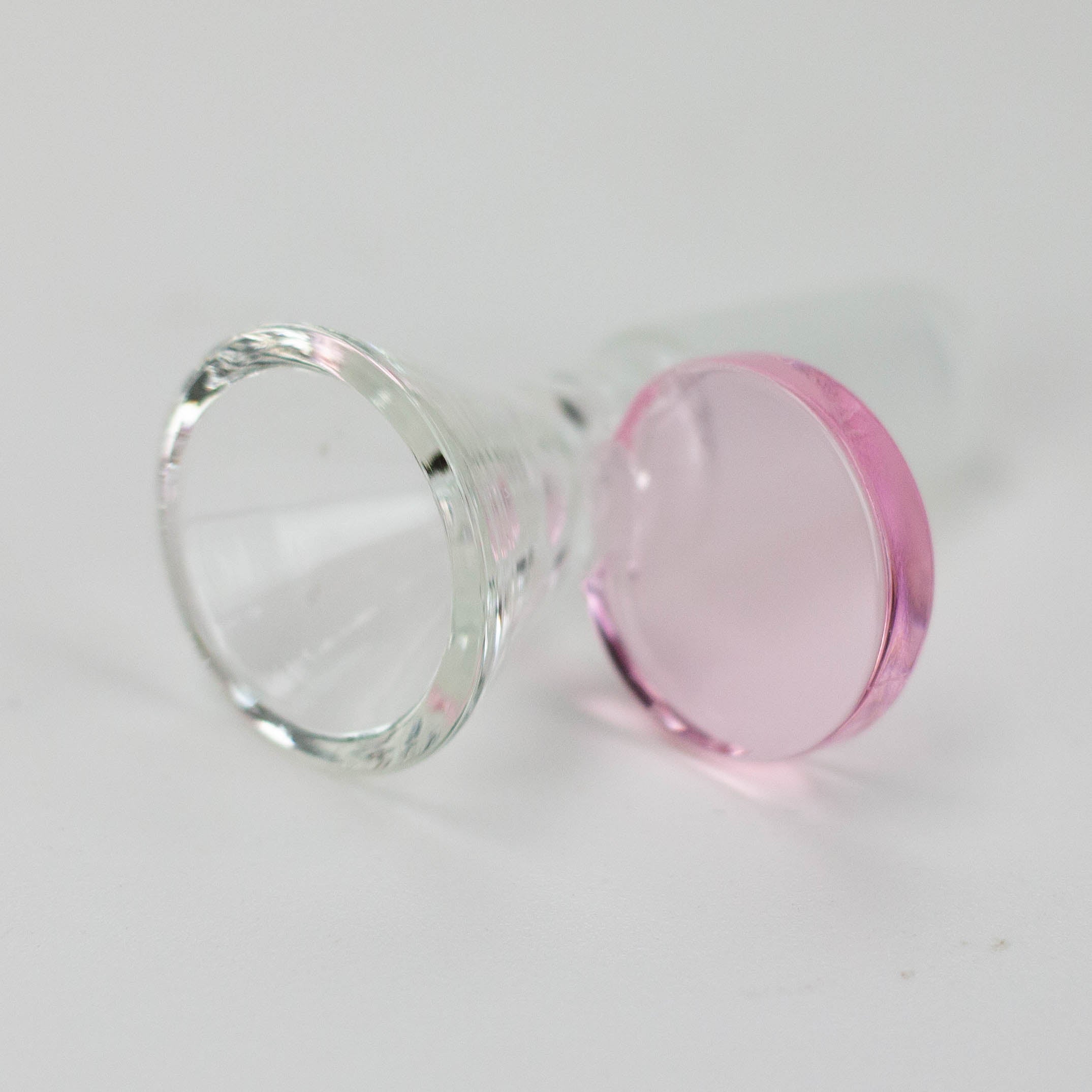 ZGlass bowl with  color round handle Pack of 3