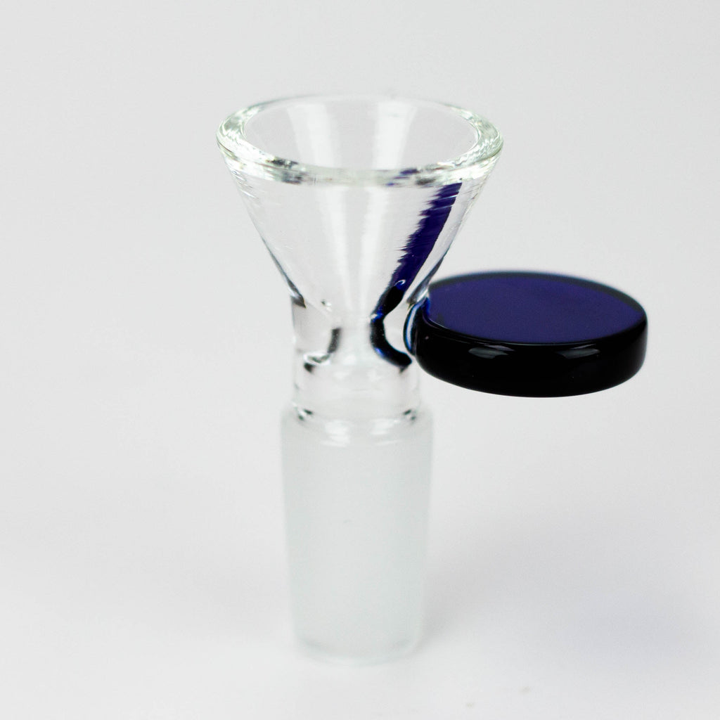 ZGlass bowl with  color round handle Pack of 3