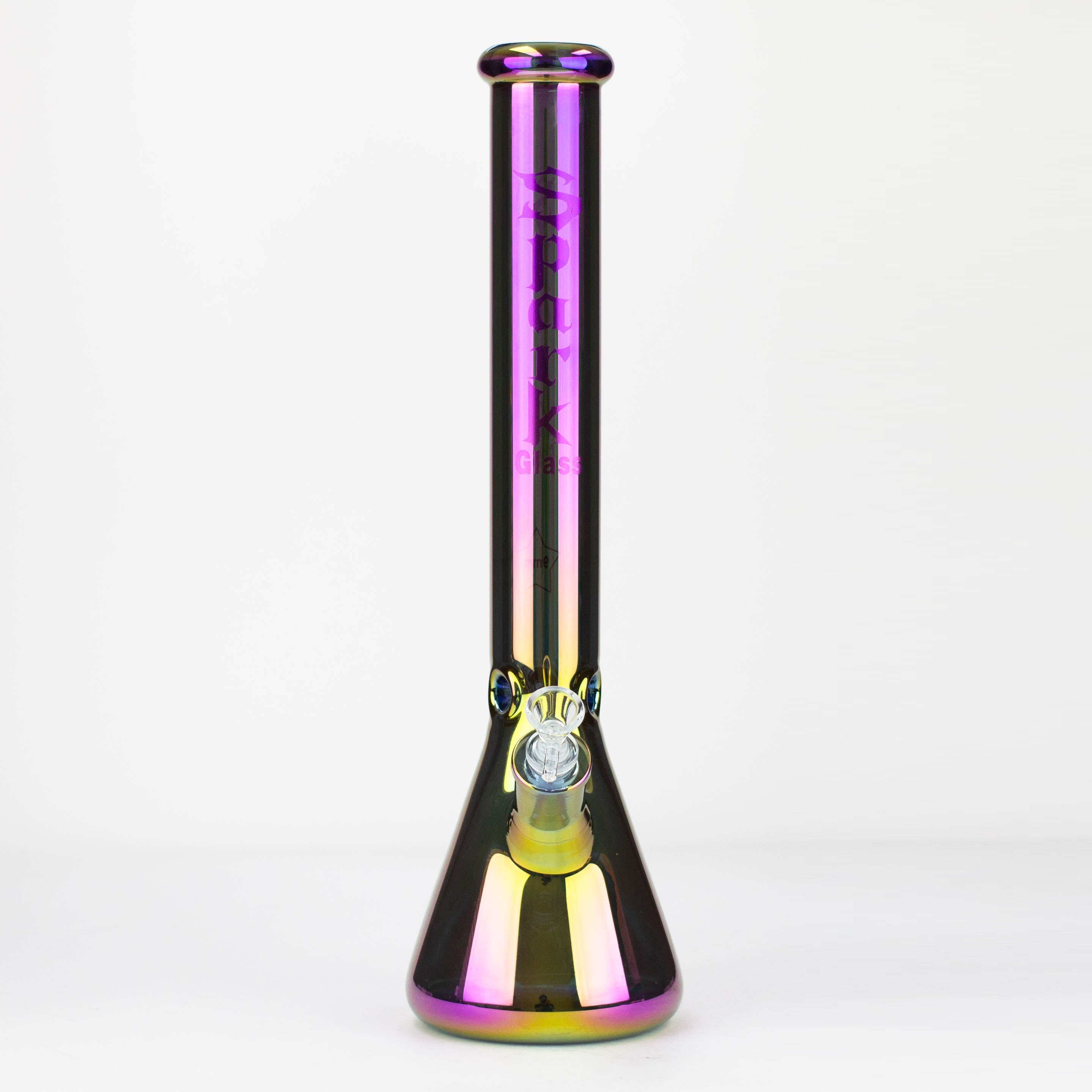 Spark | 18" Electorplated 9 mm glass water bong