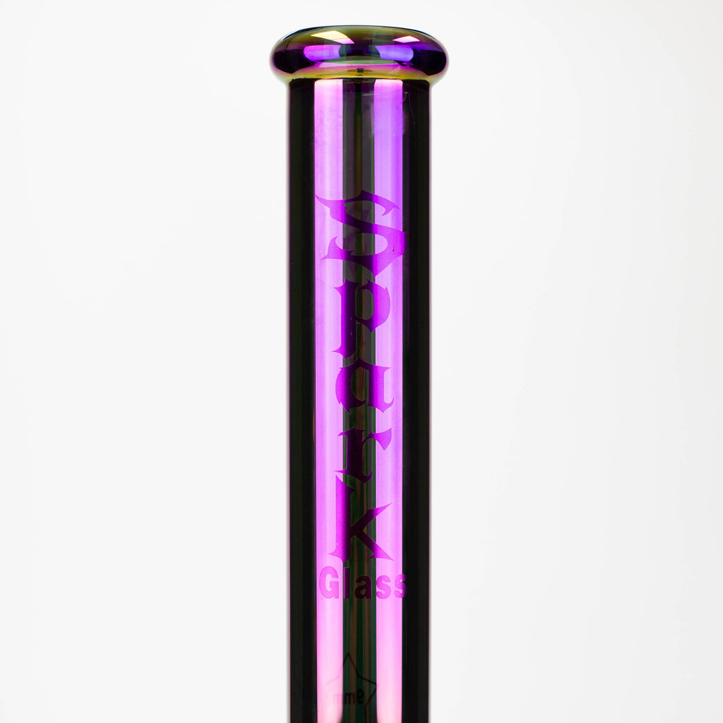 Spark | 18" Electorplated 9 mm glass water bong