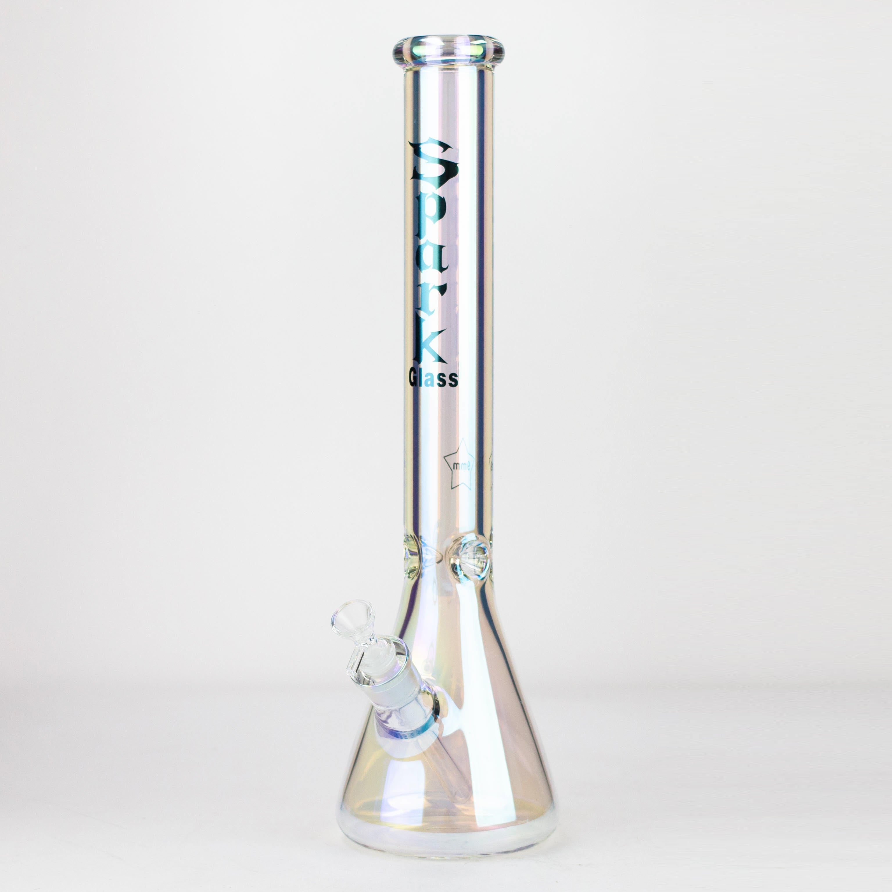 Spark | 18" Electorplated 9 mm glass water bong