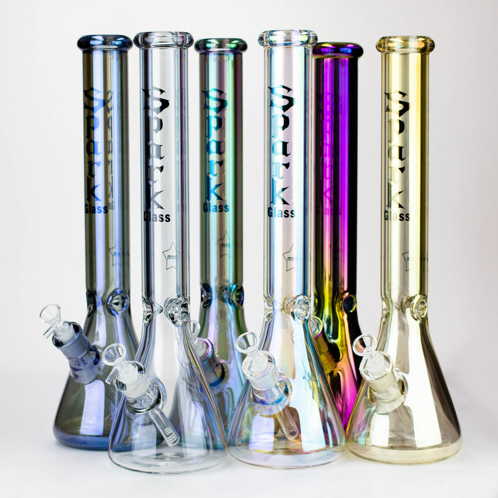 Spark | 18" Electorplated 9 mm glass water bong