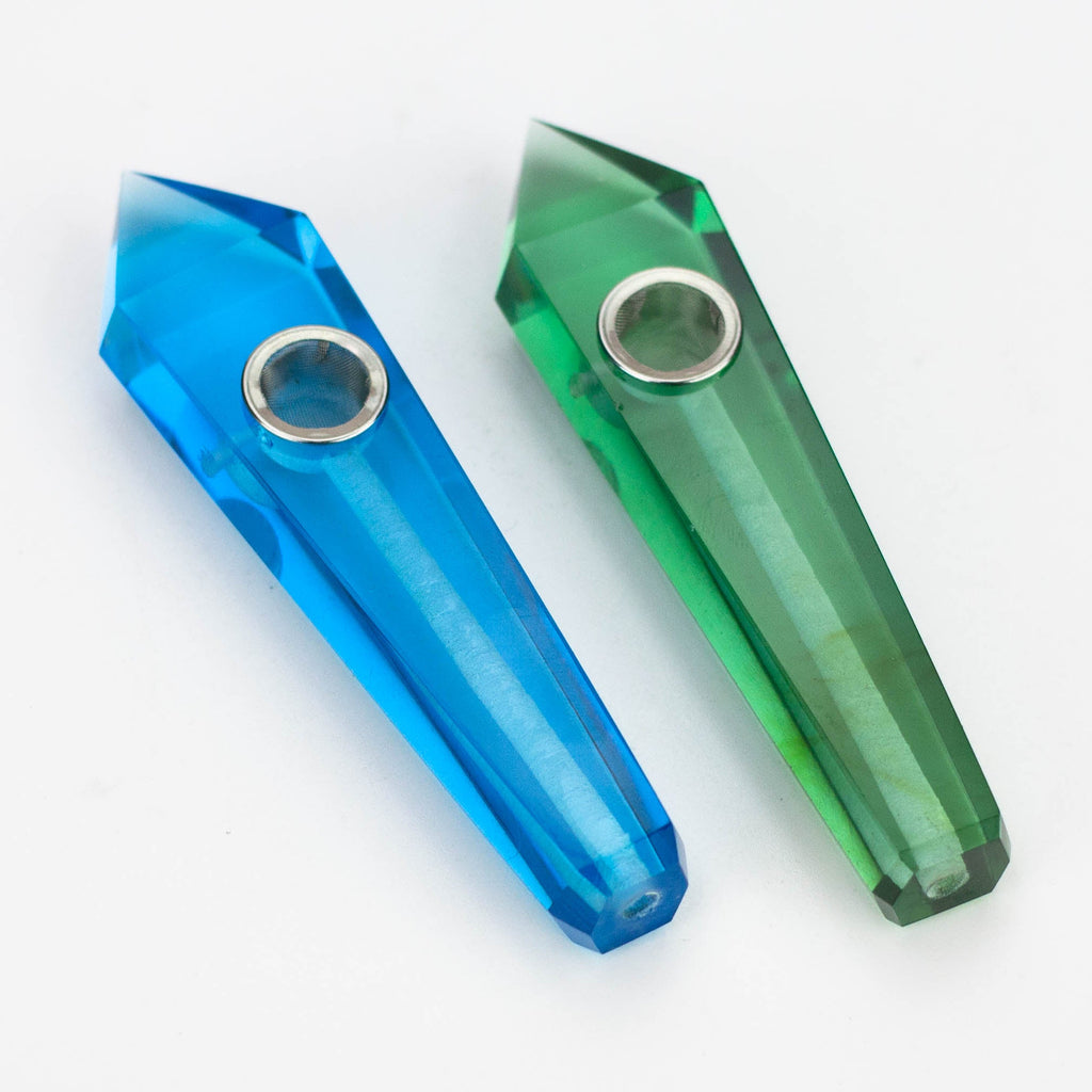 Acid Secs | Transparent Crystal Pipe with Choke