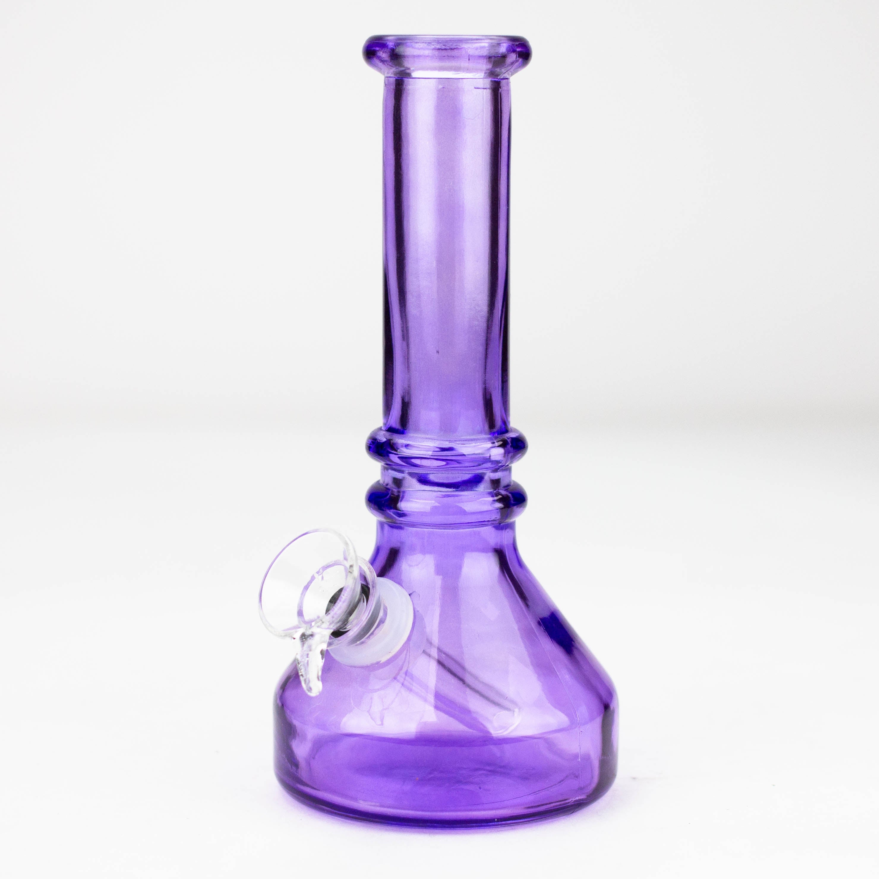 6" heavy color soft glass water bong ( HX4001 )
