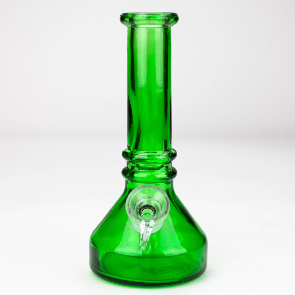 6" heavy color soft glass water bong ( HX4001 )