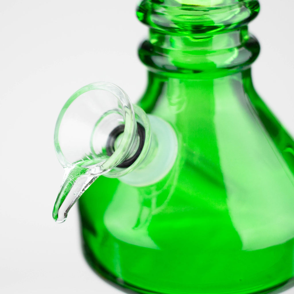 6" heavy color soft glass water bong ( HX4001 )