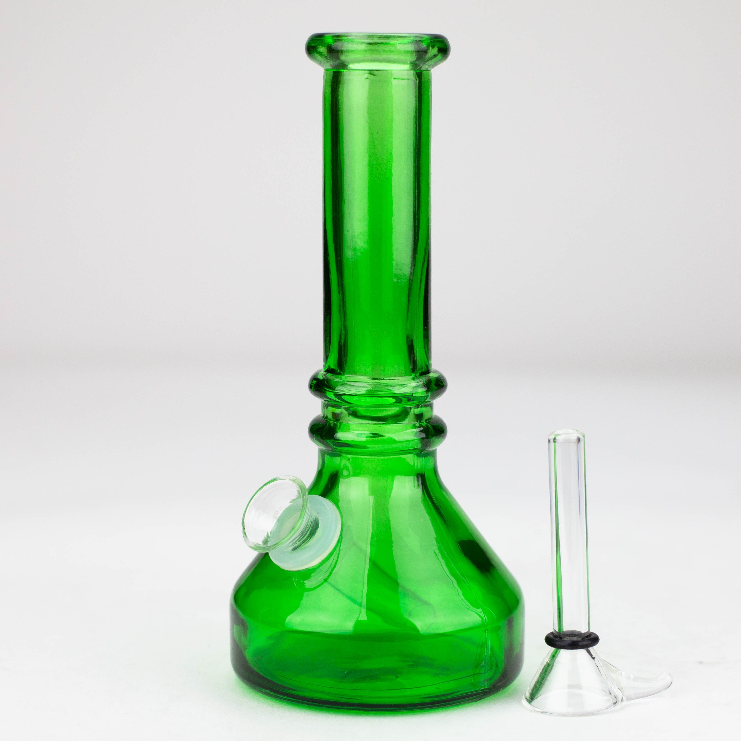 6" heavy color soft glass water bong ( HX4001 )