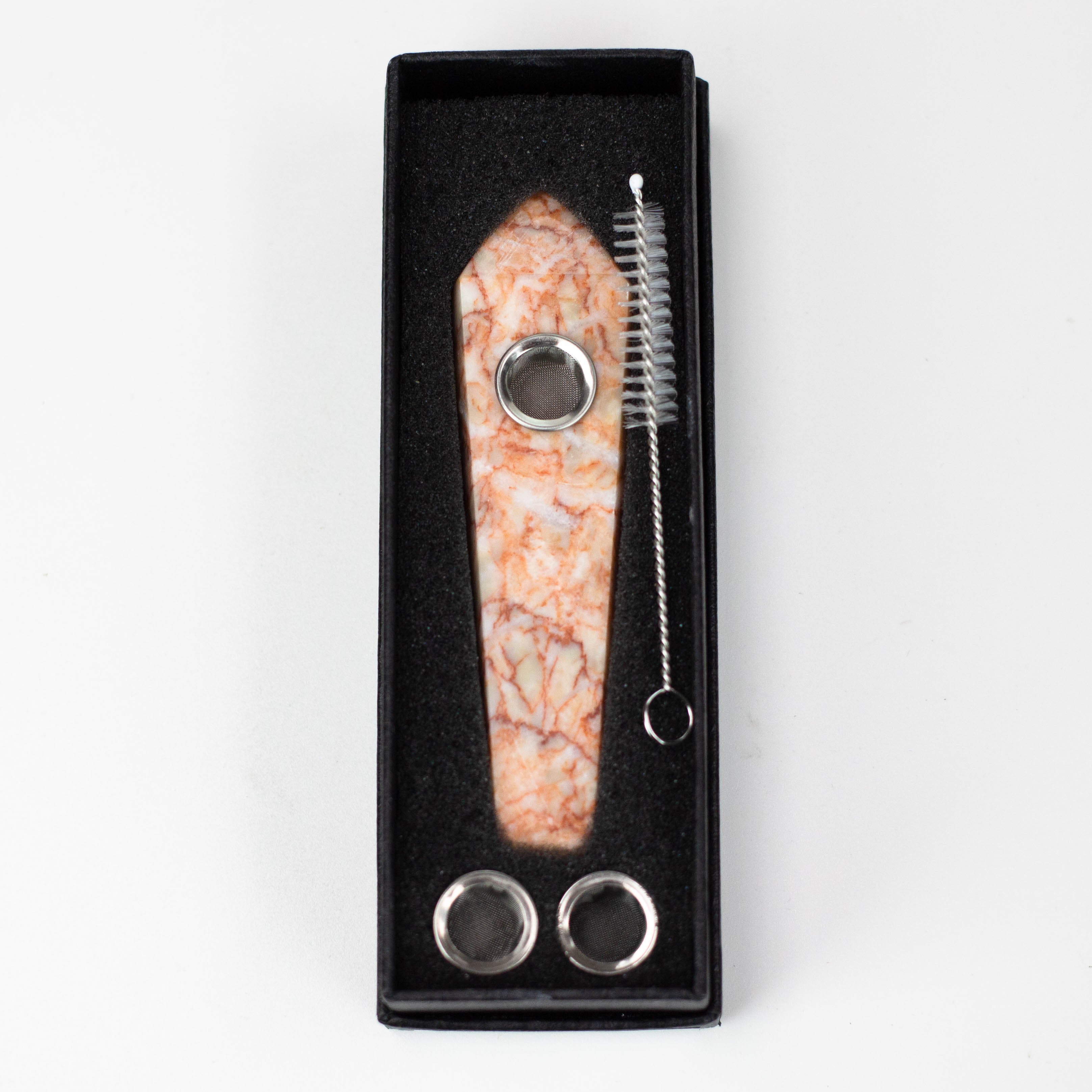 Acid Secs | Network Stone Crystal Pipe with Choke