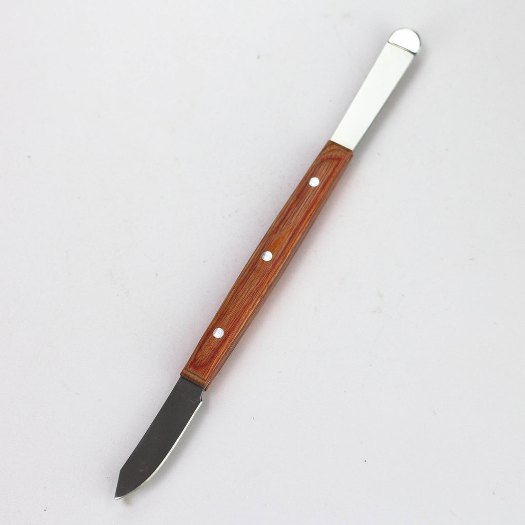 DANK  STAINLESS STEEL DABBER WITH WOOD HANDLE