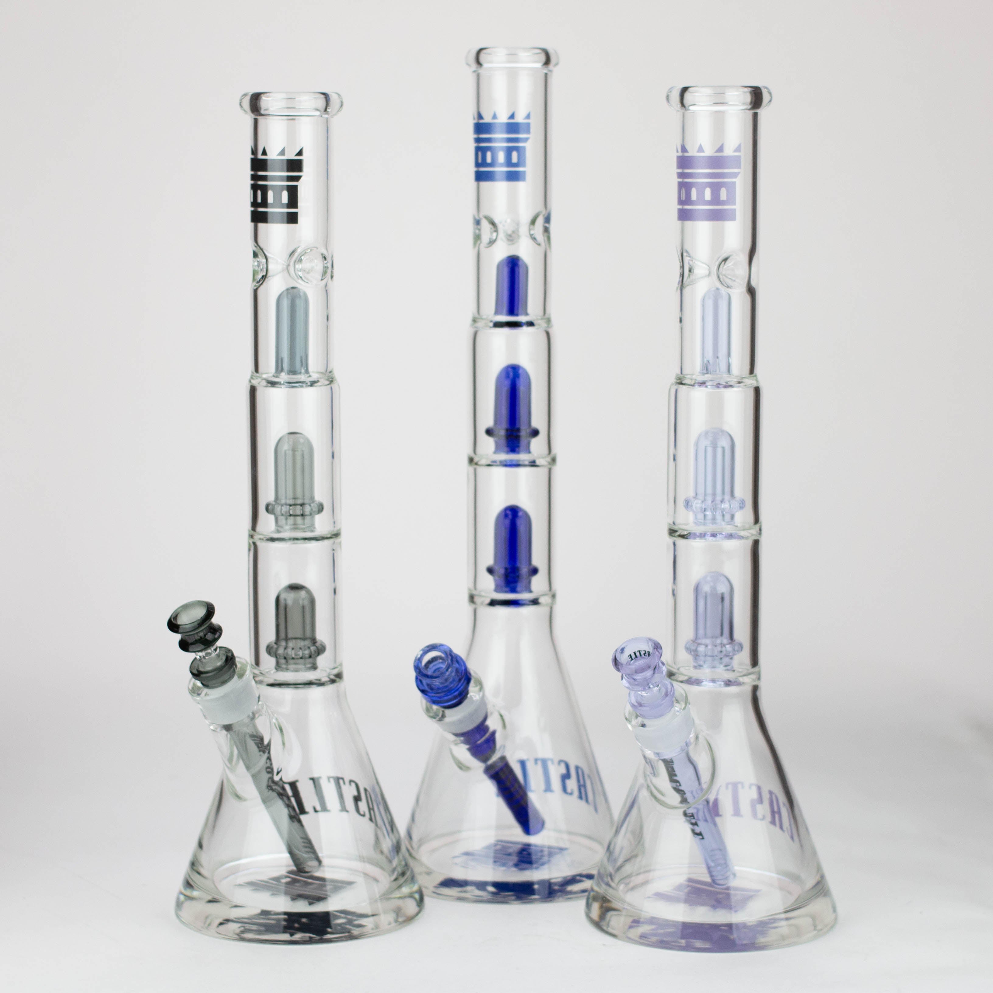 Castle Glassworks | 18" Double Shower Bong