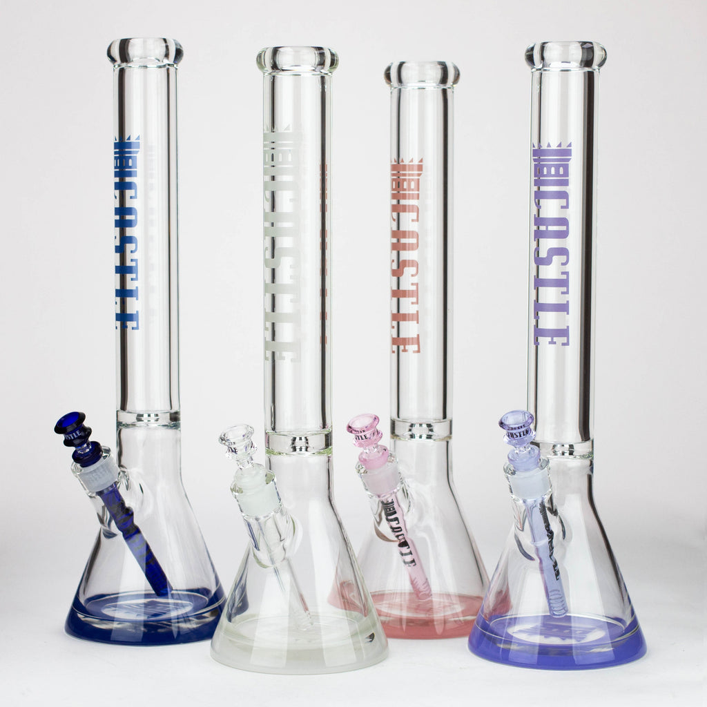 Castle Glassworks | 18" Beaker 9mm Glass bong – Color Logo