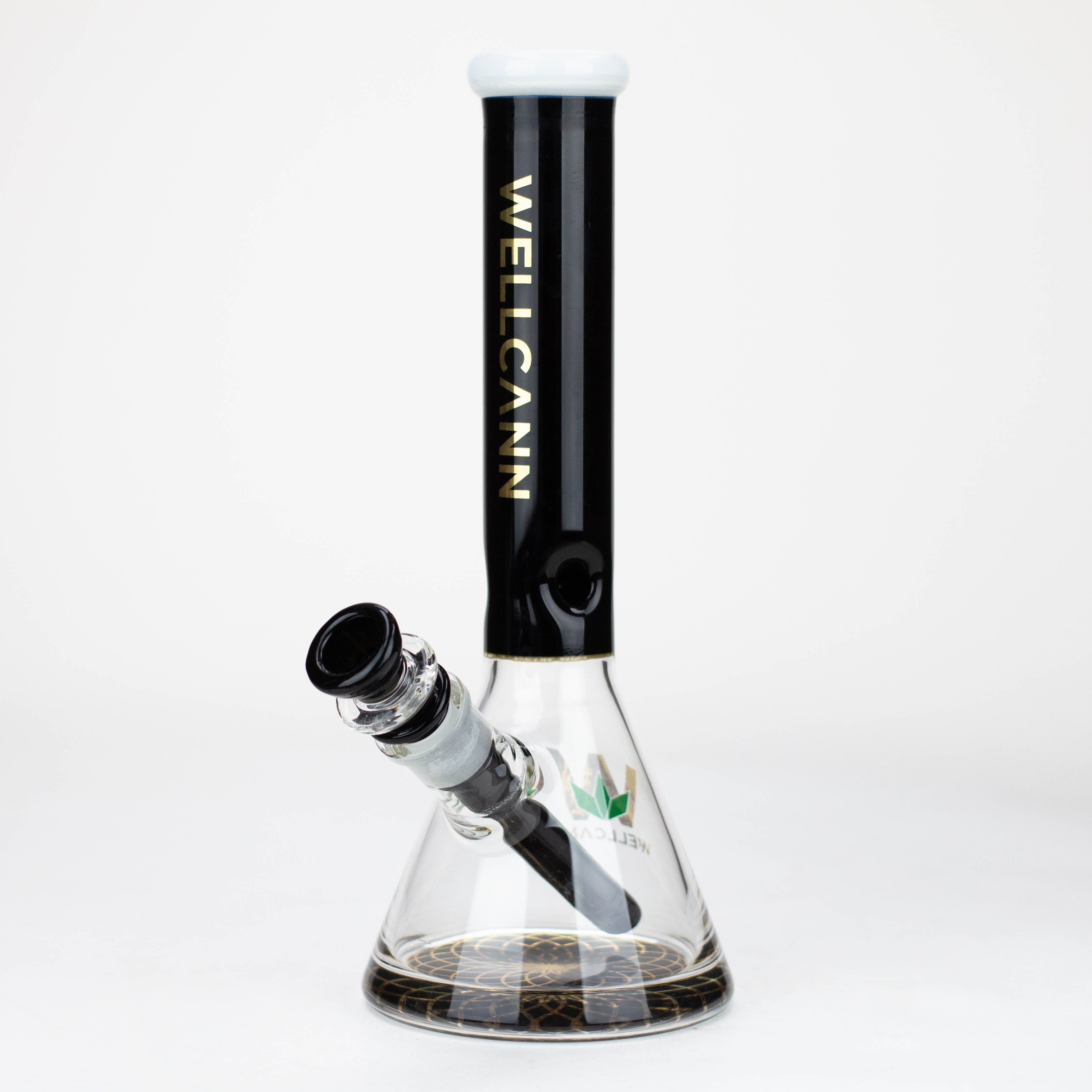 Wellcann | 10" Coloured Glass Beaker Bong with Wide Mouth