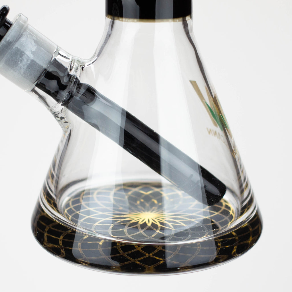 Wellcann | 10" Coloured Glass Beaker Bong with Wide Mouth