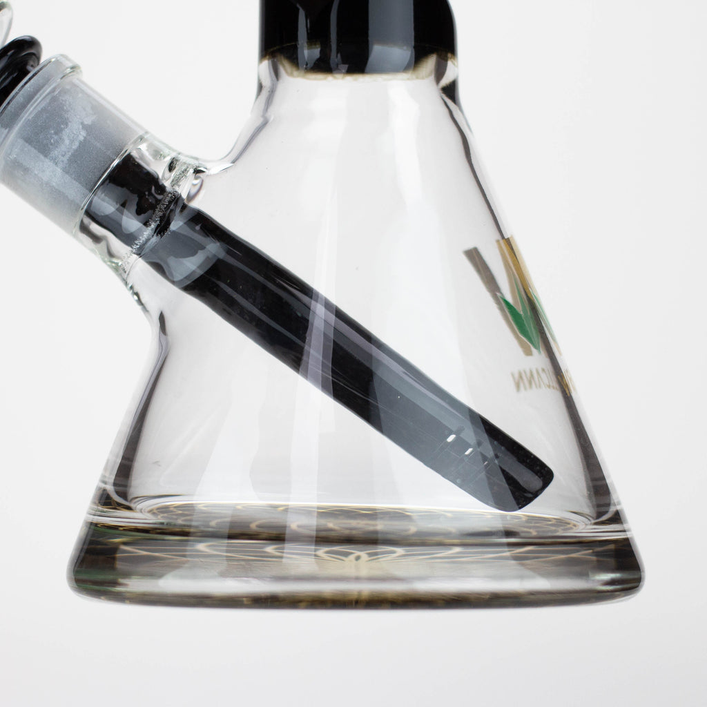 Wellcann | 10" Coloured Glass Beaker Bong with Wide Mouth