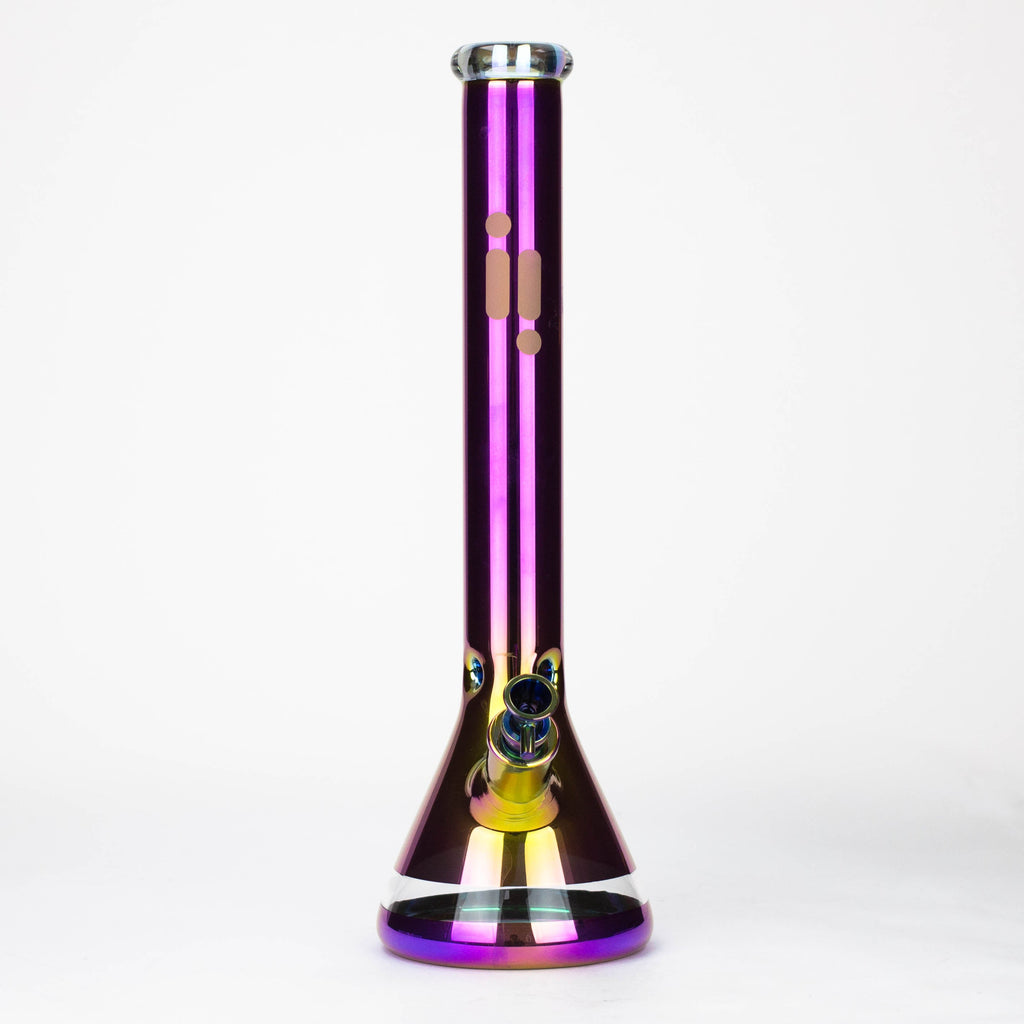 Infyniti | 18" 7 mm Metallic glass water bong [GP2004]