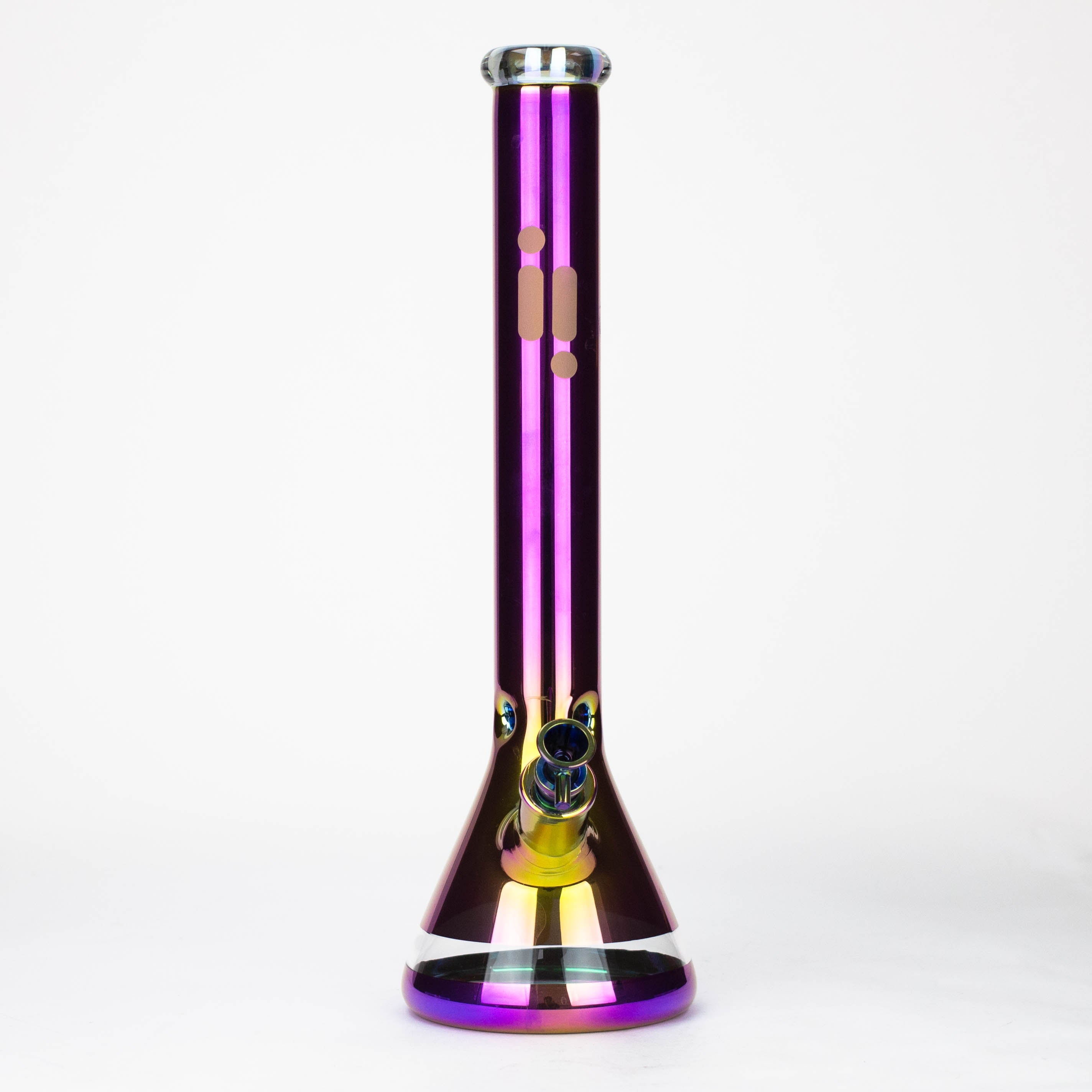 Infyniti | 18" 7 mm Metallic glass water bong [GP2004]