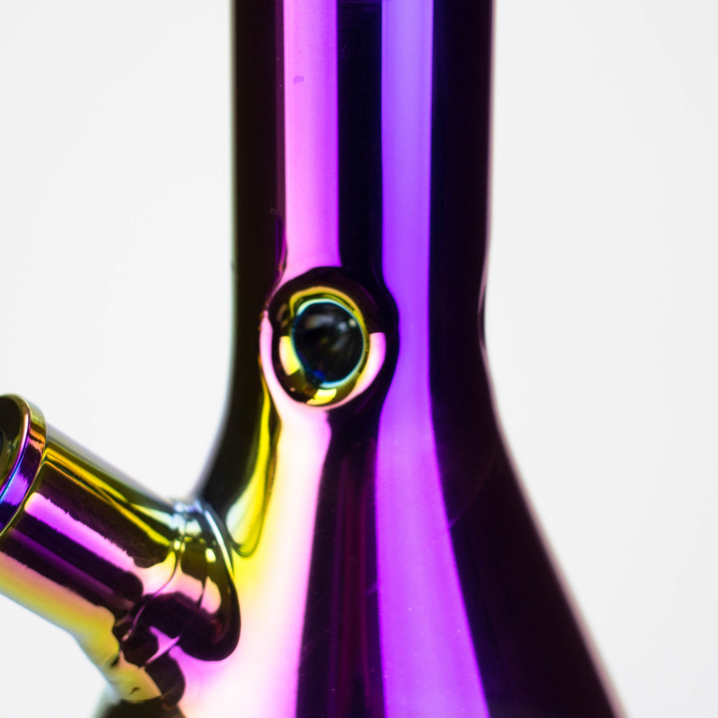 Infyniti | 18" 7 mm Metallic glass water bong [GP2004]