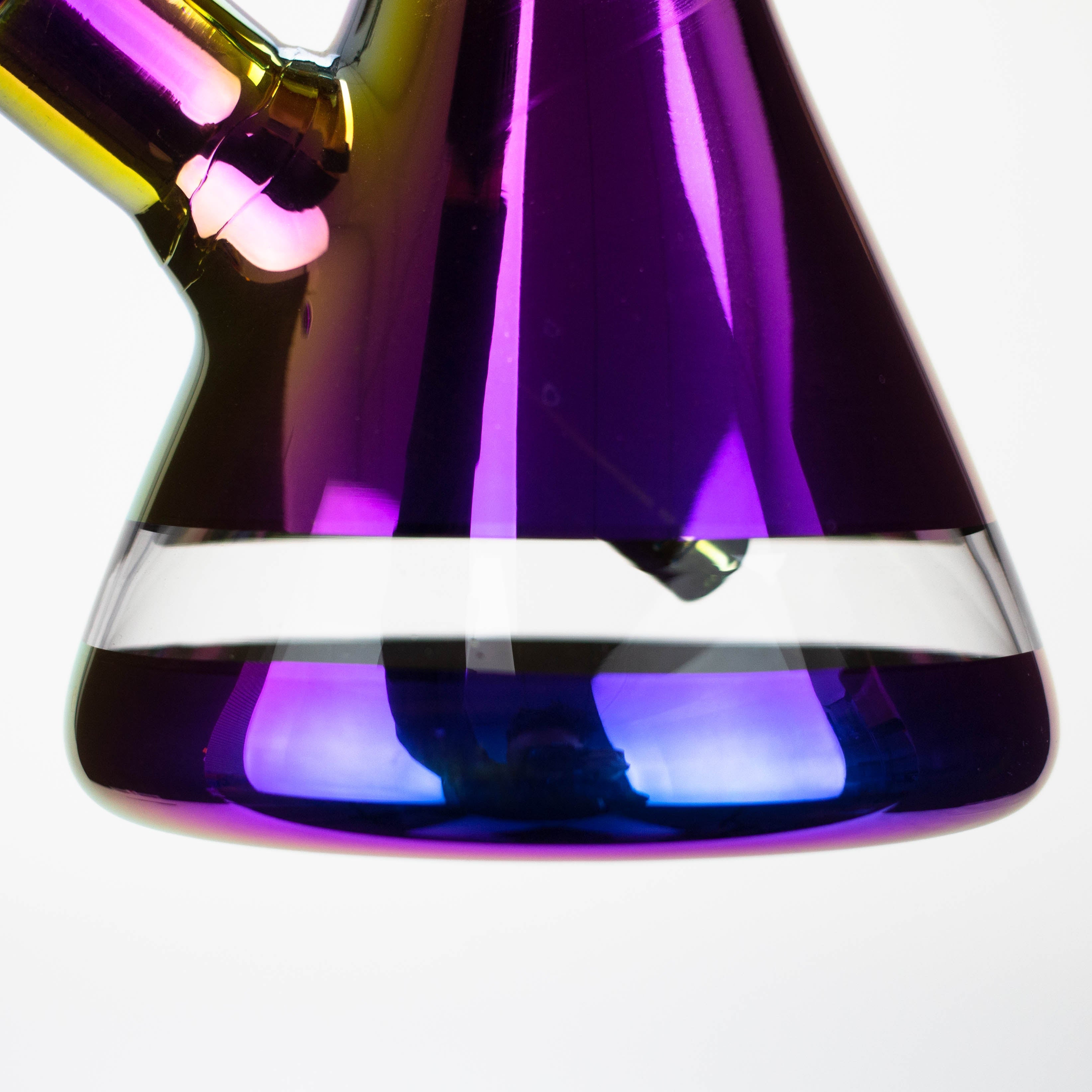 Infyniti | 18" 7 mm Metallic glass water bong [GP2004]