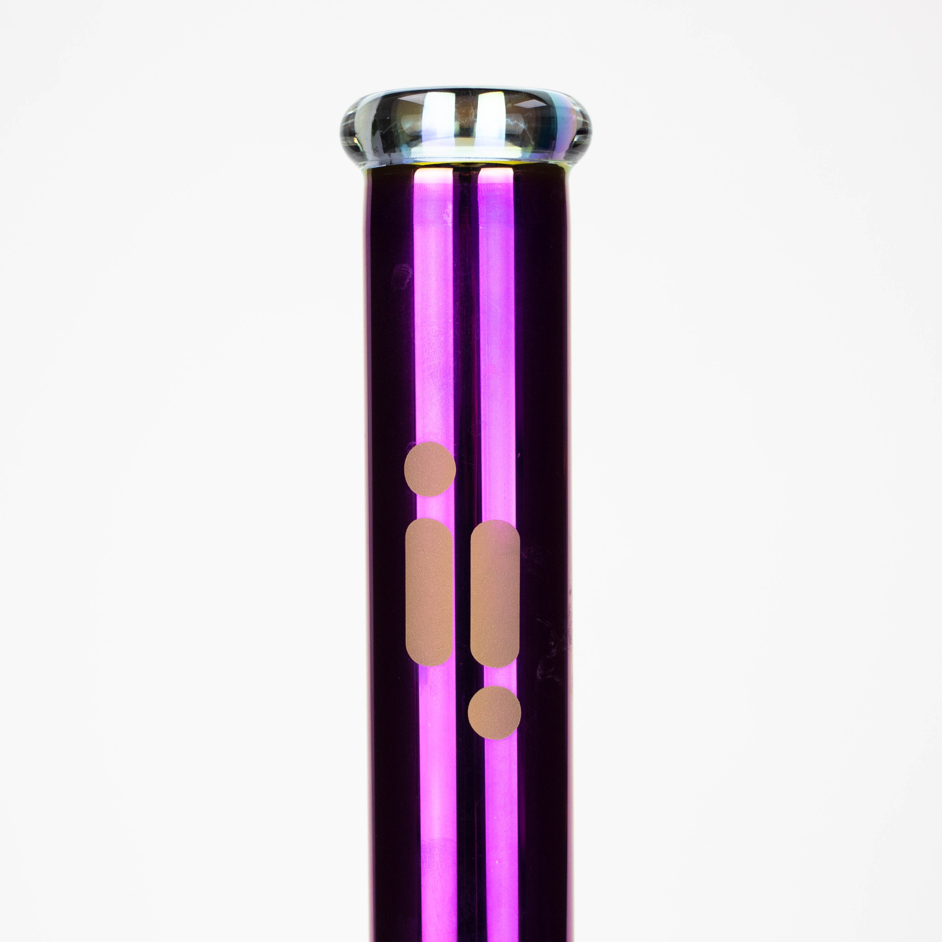 Infyniti | 18" 7 mm Metallic glass water bong [GP2004]