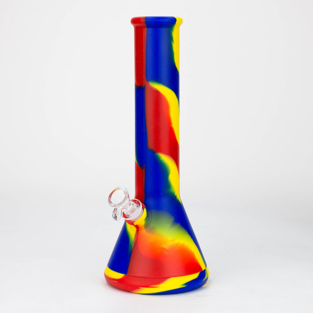 12" Assorted color Silicone detachable beaker water bong