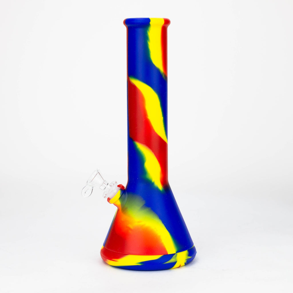 12" Assorted color Silicone detachable beaker water bong