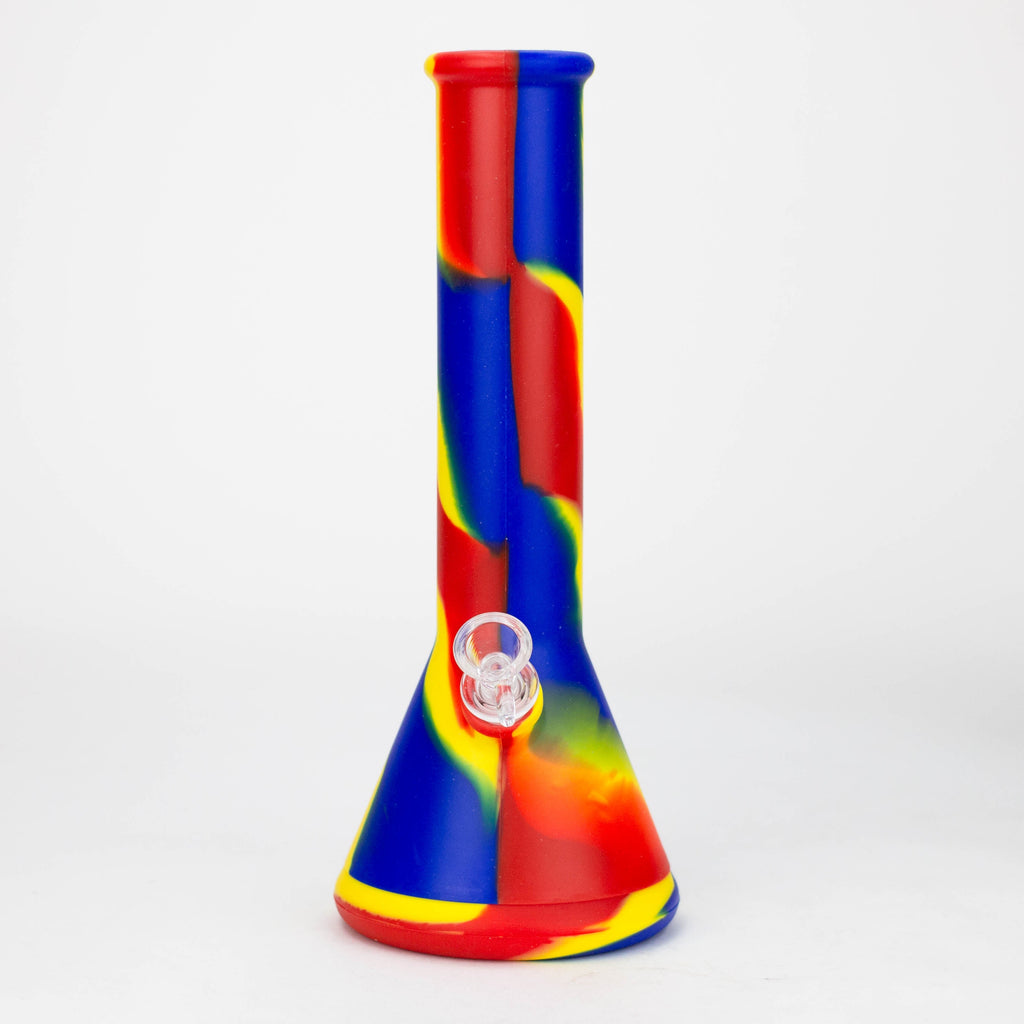 12" Assorted color Silicone detachable beaker water bong