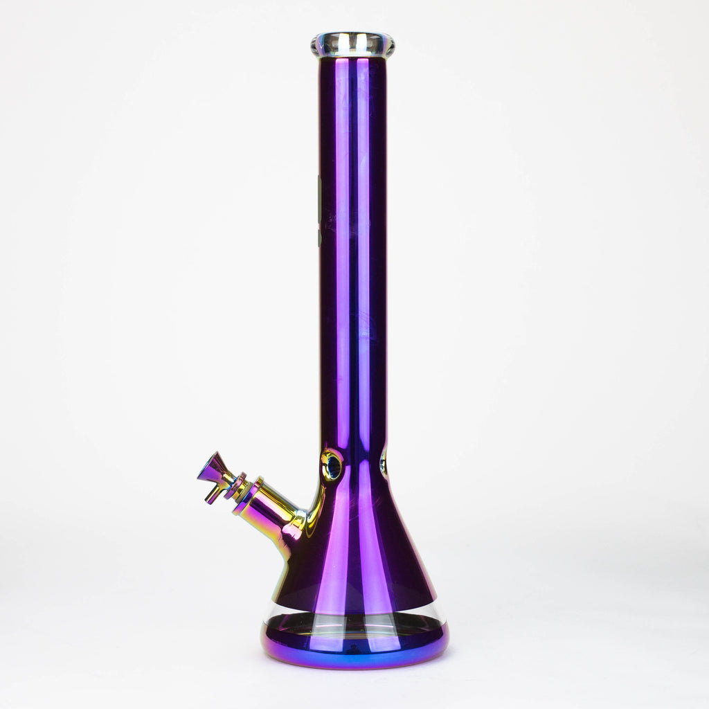Infyniti | 18" 7 mm Metallic glass water bong [GP2004]