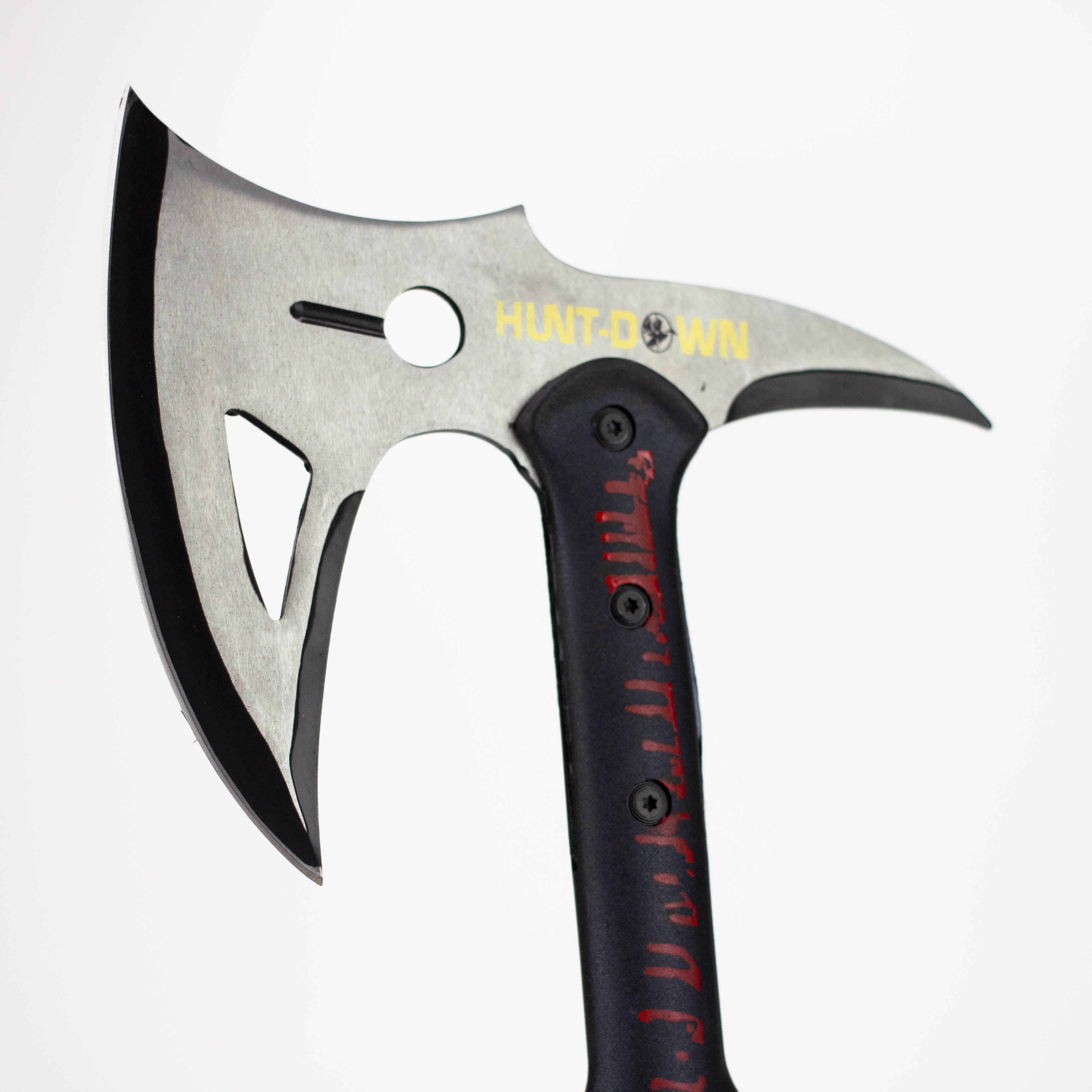 Hunt-Down | 16" Black Hard Plastic Handle Tactical Axe [8246]
