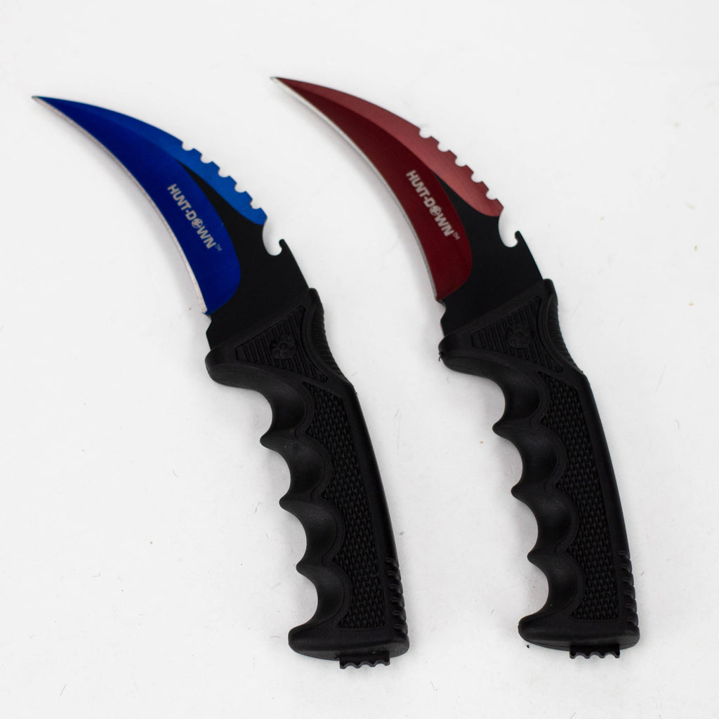 Defender-Xtreme 11" Black Hunting Knife with Sheath []1382X]