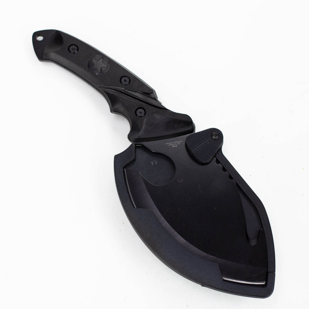 Defender-Xtream | 10" Black Skinner Knife with Sheath [6164]