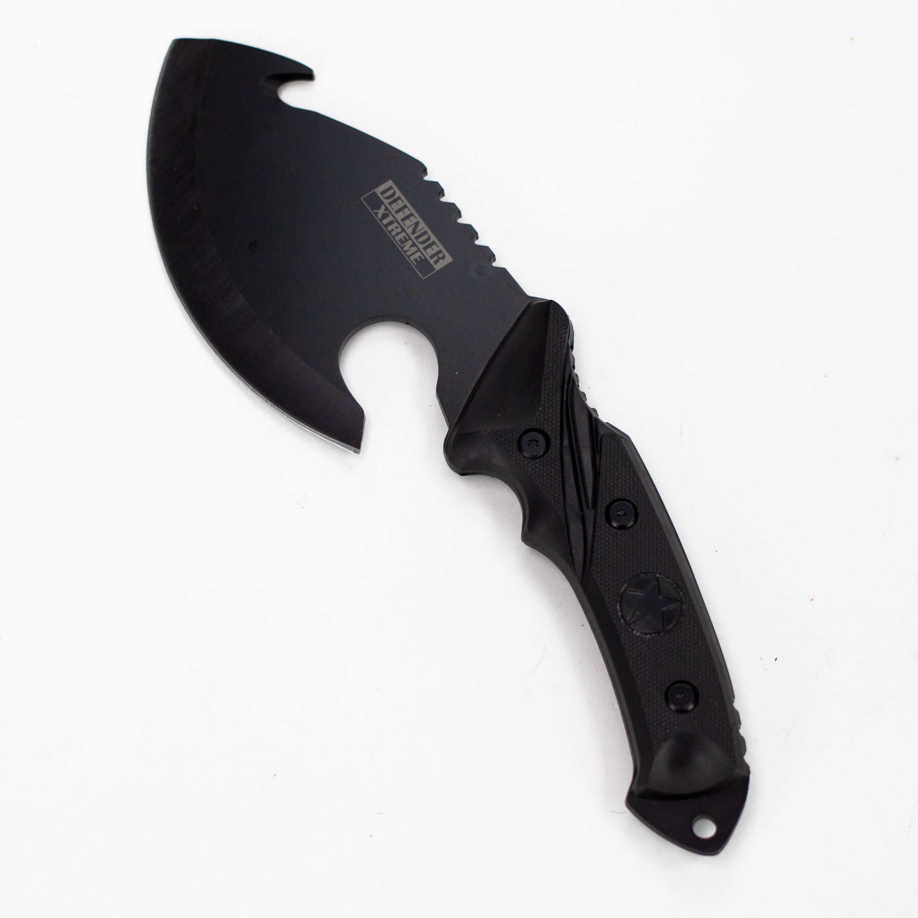 Defender-Xtream | 10" Black Skinner Knife with Sheath [6164]