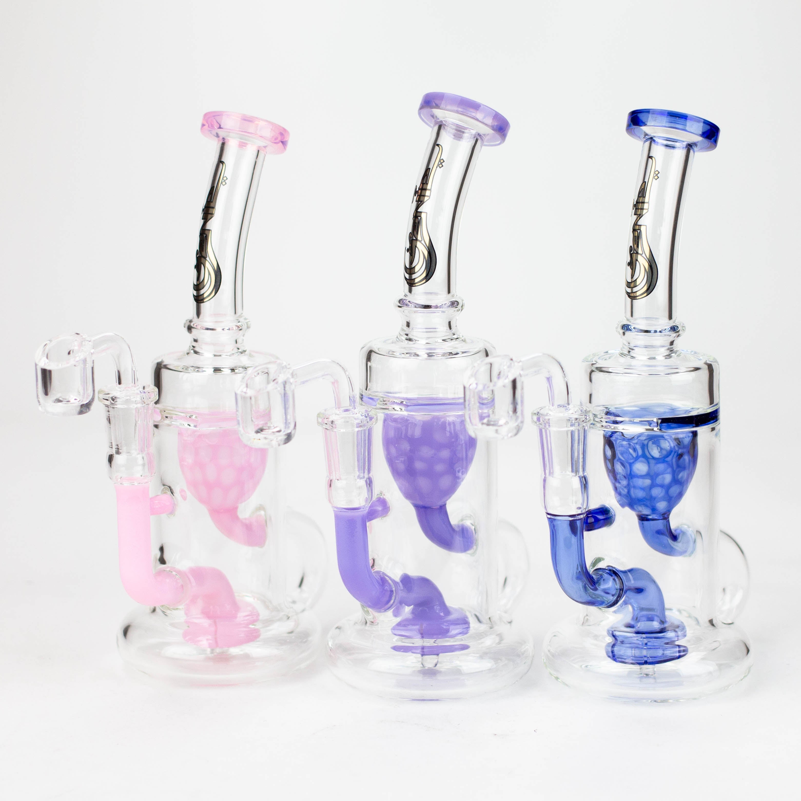 Genie | 9" recycled bubbler with a banger [RY1448]