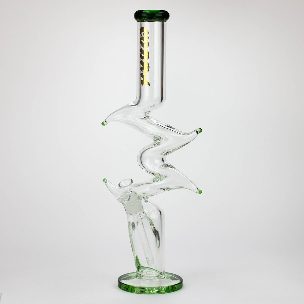 COBRA | 19" Zig-zag glass water bong