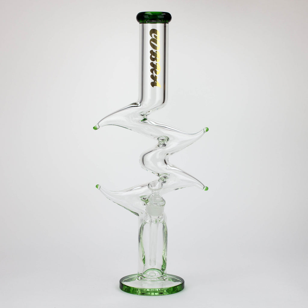 COBRA | 19" Zig-zag glass water bong